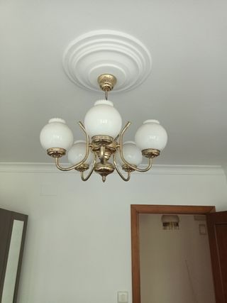Lampara techo vintage 5 luces