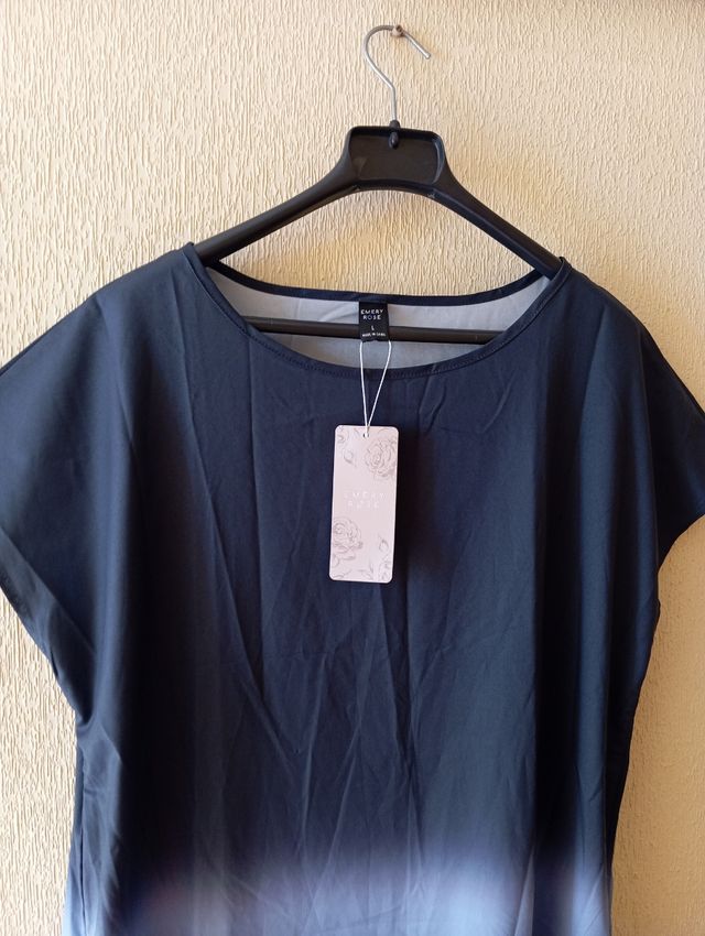 Vestido degradado azul-marrón