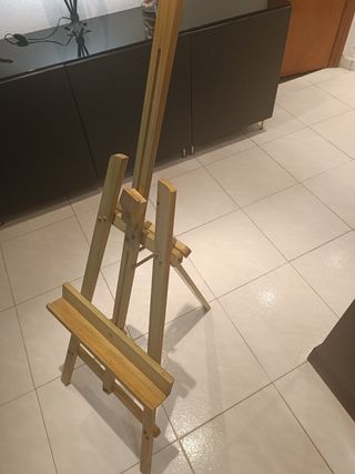 Caballete de madera para pintura 