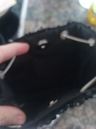 Bolso fiesta negro lentejuelas