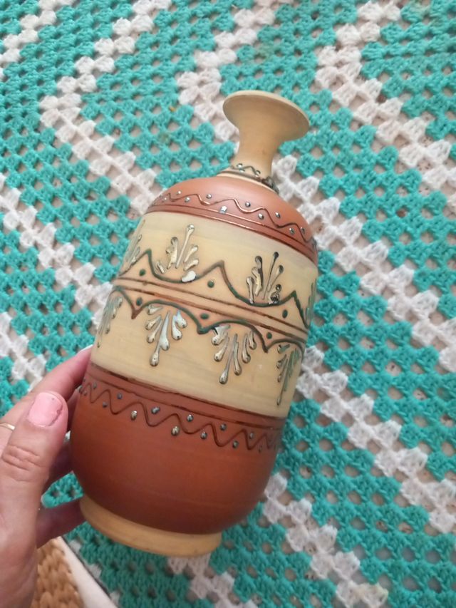 Botijo Cerámica Decorado 22cm