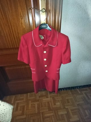 Traje rojo mujer - talla 40