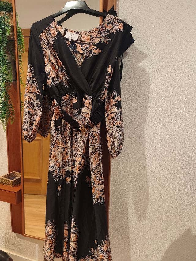 Vestido midi estampado S