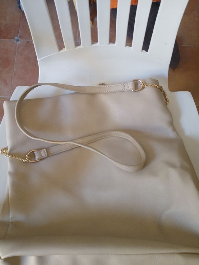 Bolso beige - bandolera