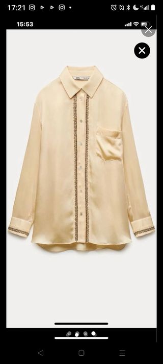 Conjunto satinado Zara S, sin estrenar 