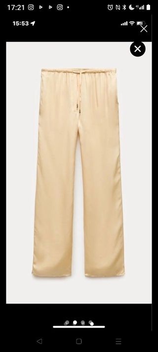 Conjunto satinado Zara S, sin estrenar 