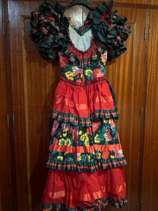Traje gitana niña - Rojo