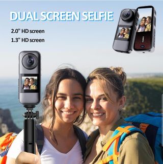 Cámara Deportiva Dual 360 HD