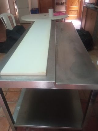 Mesa acero inoxidable carnicería