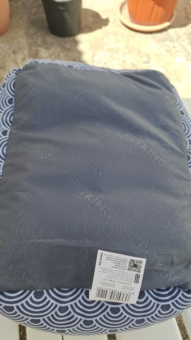 Cama Gato Azul Gris - Diseño Ondas