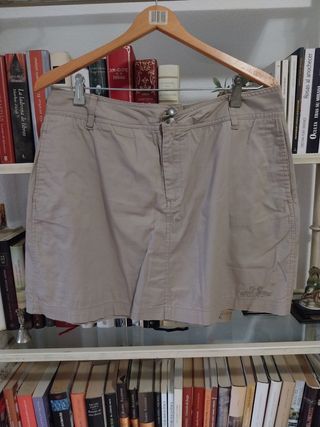Falda deportiva beige