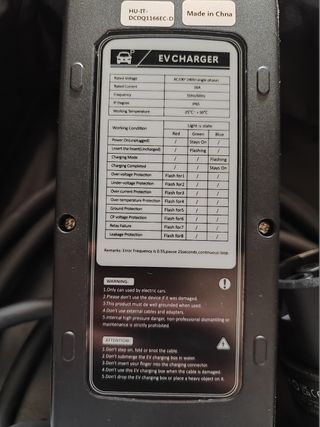 Cavo ricarica auto elettrica tipo 2 - Nuovo