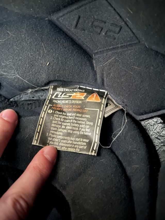 Casco moto LS2 blanco