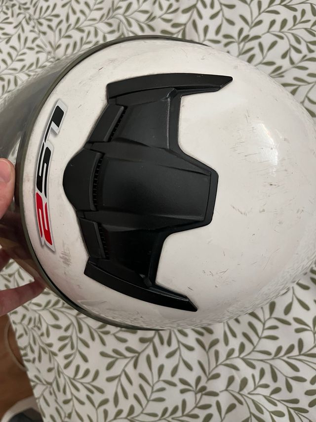 Casco moto LS2 blanco