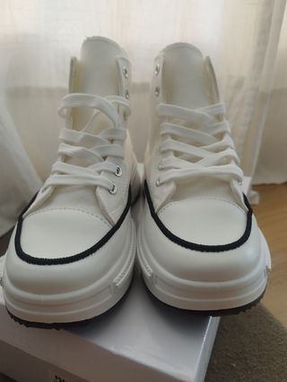 Converse blancas plataforma