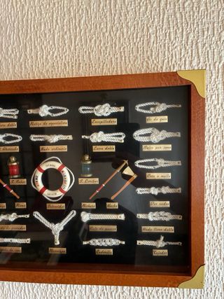 Cuadro decorativo nudos marineros