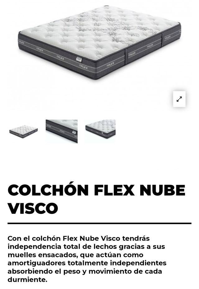 Colchón Flex Nube Visco 180x200