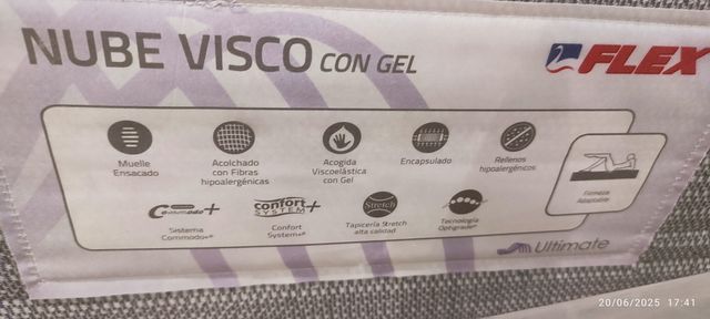 Colchón Flex Nube Visco 180x200