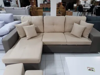 Sofa cama Chaise Longue beige