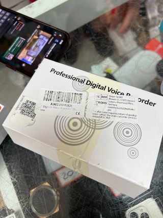 Reloj Grabadora Voz Digital Negro