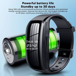 Reloj Grabadora Voz Digital Negro