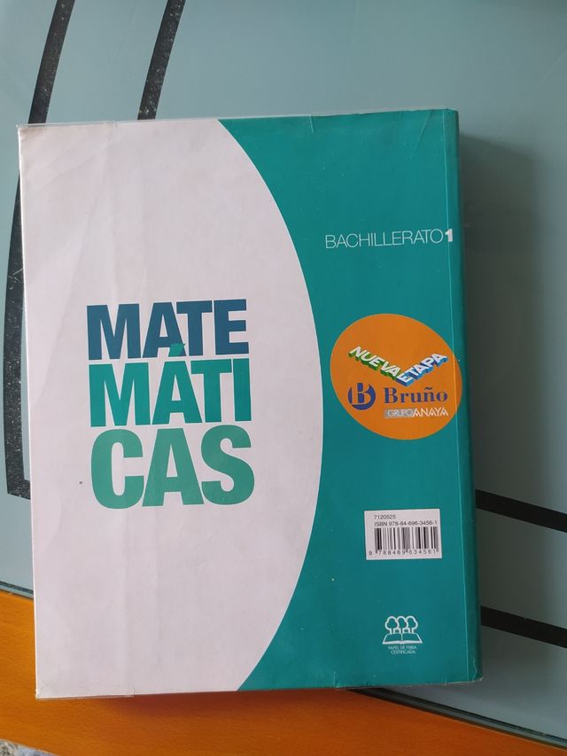 Matemáticas 1 Bachillerato Nueva etapa Bruño Ed...