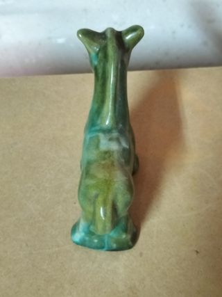 Antiguo Caballo en Cerámica Esmaltada SELLO sf