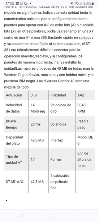 Disco Duro Seagate ST351A/X