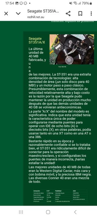 Disco Duro Seagate ST351A/X