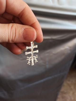 Cruz Caravaca plata 925