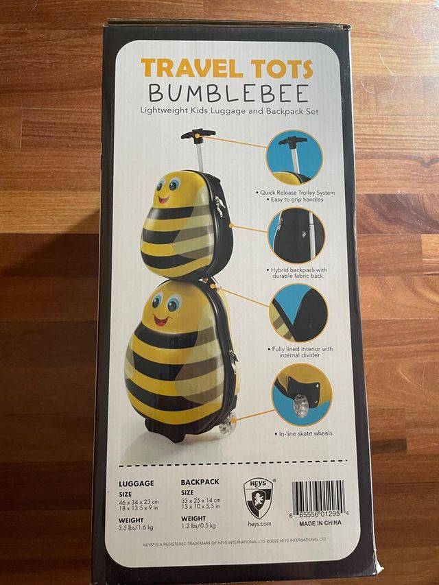 Juego de maleta y mochila para niños