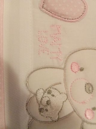 Lettino  con sbarre completo rosa