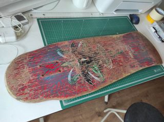Tabla Skate Tony Hawk Claw roja