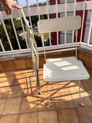 4 Sillas plegables Ikea Saltholmen beige