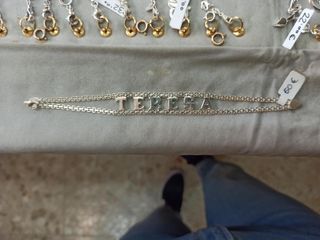 Pulsera plata nombre TERESA