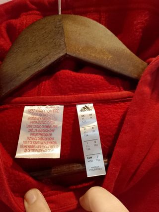 Felpa Adidas bambino rossa