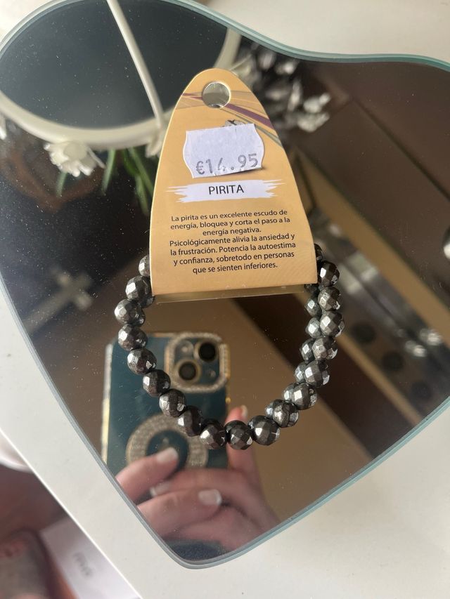 PULSERA PIRITA FACETADA PIEDRAS 8MM