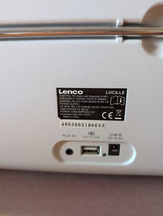 Radio Lenco Lucille DAB retro azul