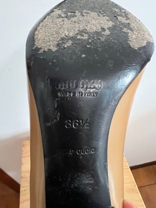 Miu Miu Décolleté Bicolor Pelle