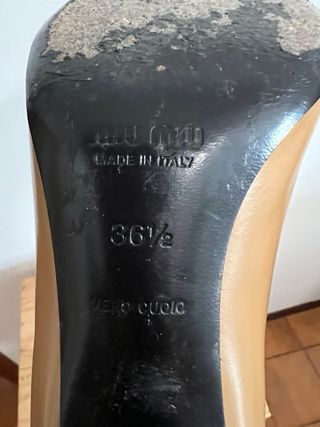 Miu Miu Décolleté Bicolor Pelle