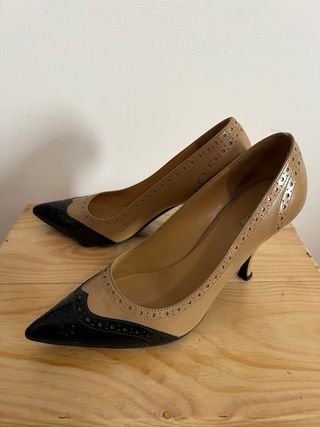 Miu Miu Décolleté Bicolor Pelle