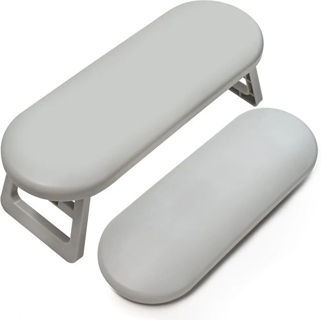 Reposamanos manicura gris