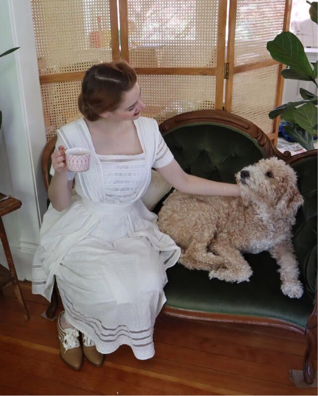 Vestido Edwardiano Blanco