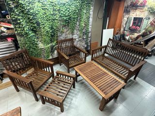 Conjunto jardín madera