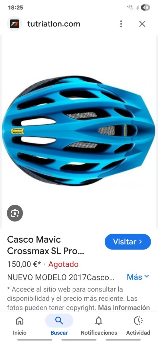 Casco Mavic Crossmax SL Pro Azul talla L  57/62 cm