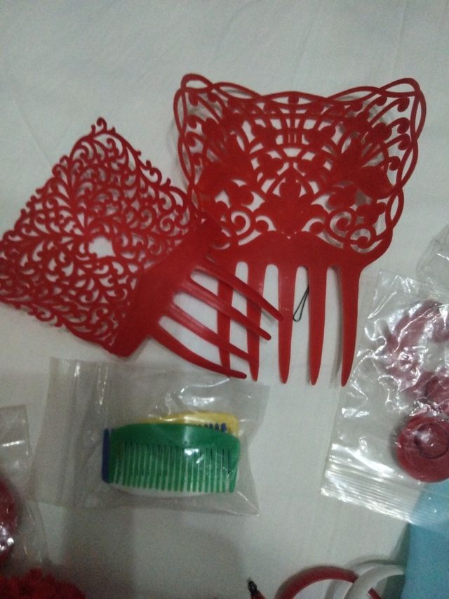 Traje Flamenca niña rojo-blanco