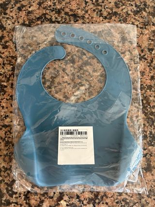 Babero silicona bebé - Azul