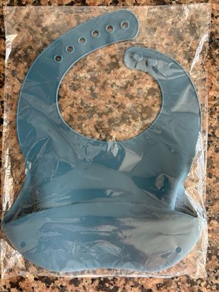 Babero silicona bebé - Azul