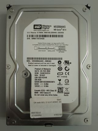 Hard Disk HDD 320GB 3,5” SATA