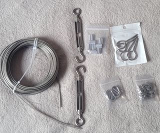 Kit cable acero inoxidable tendedero